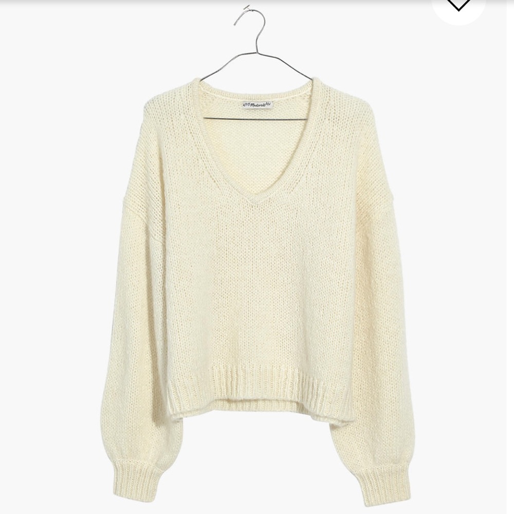Madewell Balloon Sleeve Pullover Sweater